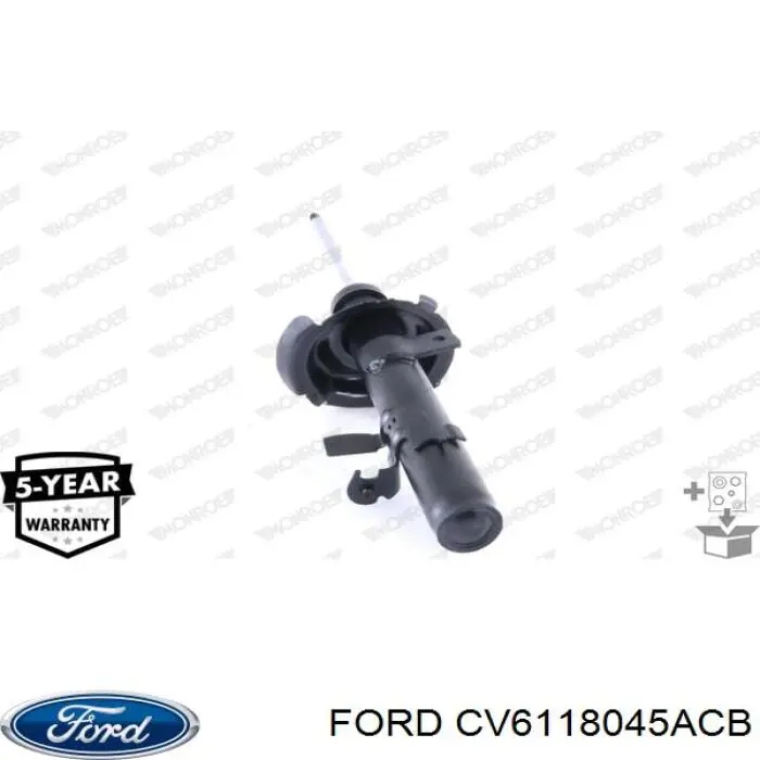 Amortecedor dianteiro direito 1801172 Ford
