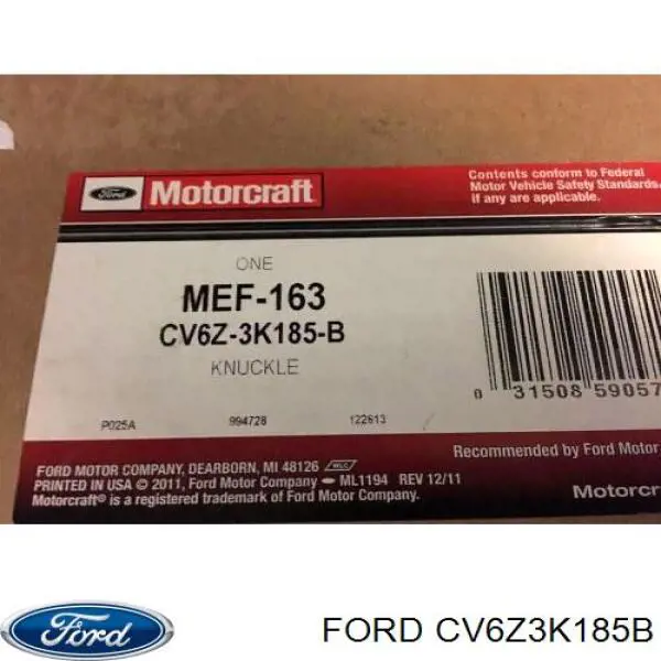 Pino moente (extremidade do eixo) dianteiro direito Ford CV6Z3K185B preço, a partir de 1276,40 USD