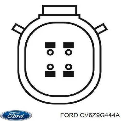 CV6Z9G444A Ford Sonda lambda, sensor de oxigênio depois de catalisador