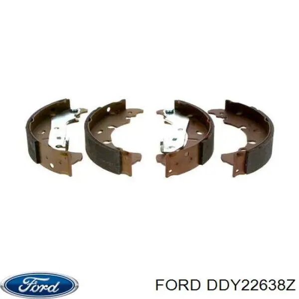 DDY22638Z Ford Sapatas do freio traseiras de tambor