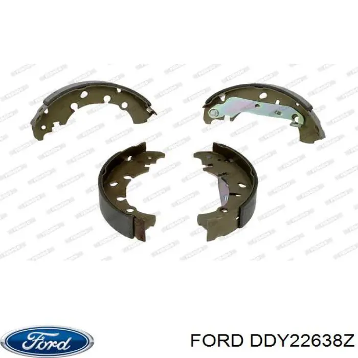Compre DDY22638Z Ford Sapatas do freio traseiras de tambor