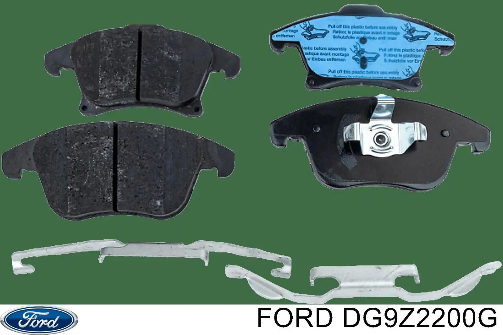 Sapatas do freio traseiras de disco Ford DG9Z2200G preço, a partir de 22,07 USD