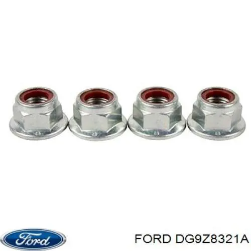 DG9Z8321A Ford Espaçador (anel de borracha) da mola dianteira inferior