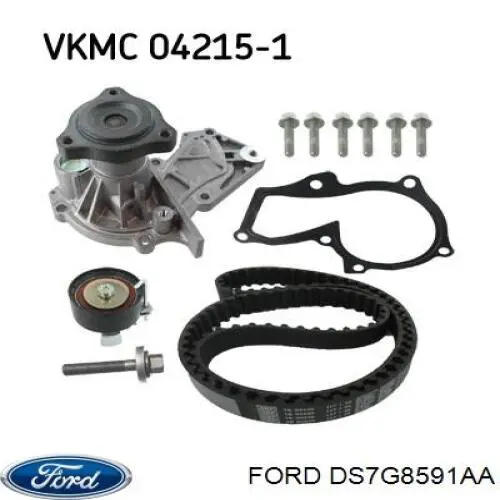 DS7G8591AA Ford Bomba de água (bomba) de esfriamento