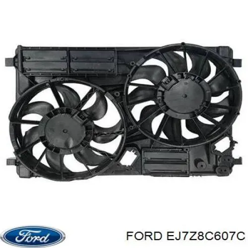 Difusor do radiador de esfriamento, montado com motor e roda de aletas Ford EJ738C607AF preço, a partir de 239,84 USD