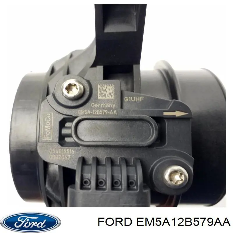 EM5A12B579AA Ford Sensor de fluxo (consumo) de ar, medidor de consumo M.A.F. - (Mass Airflow)