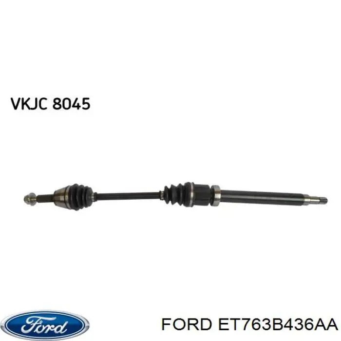 Semieixo (acionador) dianteiro direito Ford ET763B436AA preço, a partir de 107,60 USD