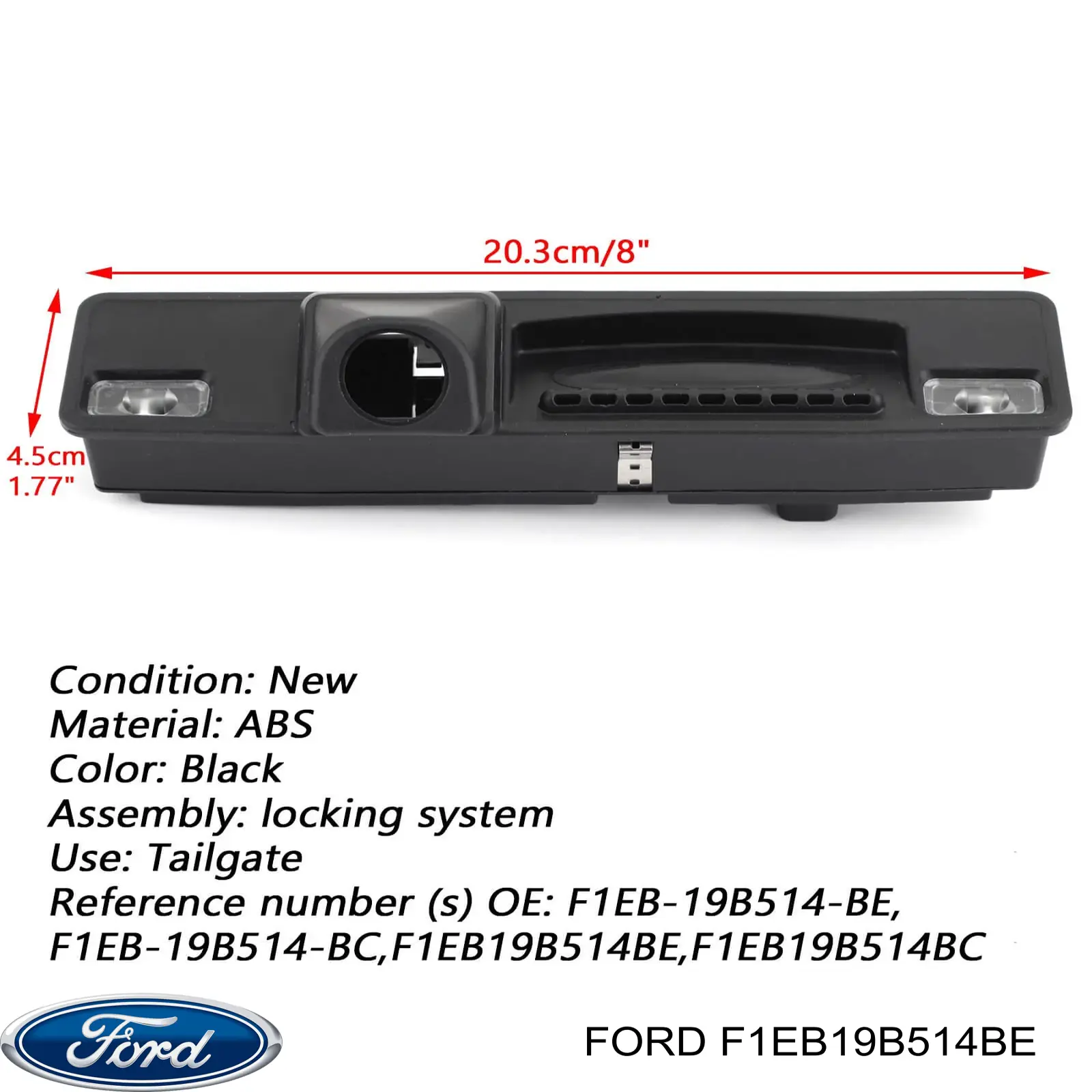 Botão de acionamento do fecho de tampa de porta-malas (de 3ª/5ª porta (de tampa de alcapão) Ford 2445415 preço, a partir de 89,48 USD
