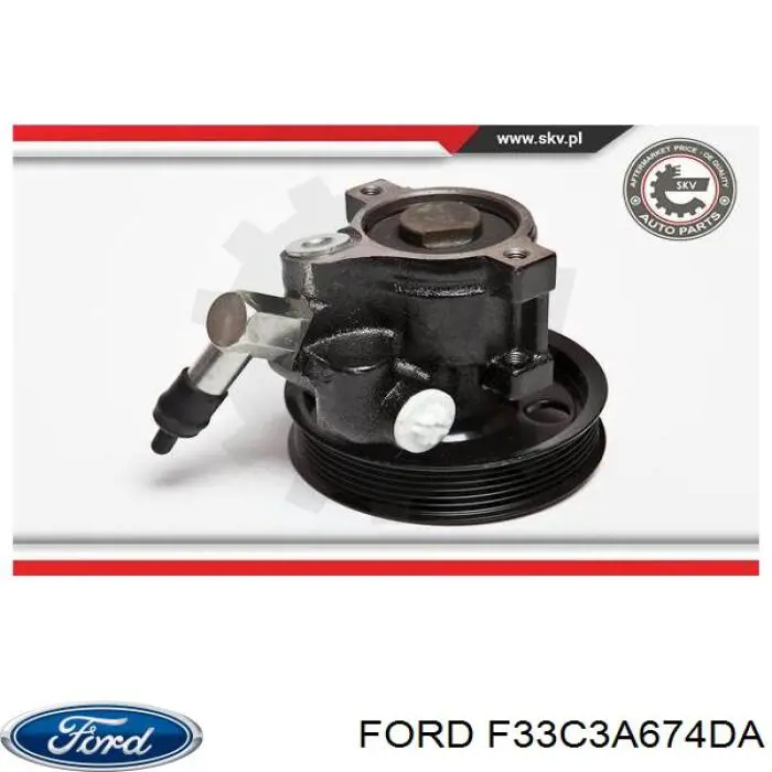 F33C3A674DA Ford Bomba da Direção hidrâulica assistida