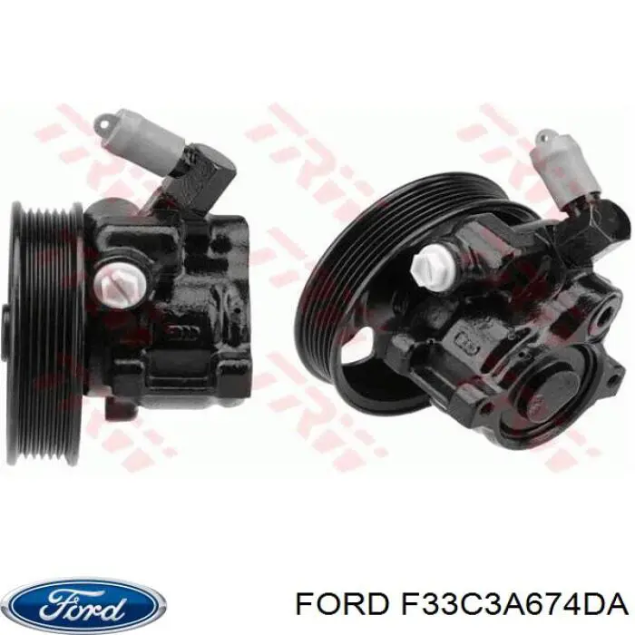 Compre F33C3A674DA Ford Bomba da Direção hidrâulica assistida
