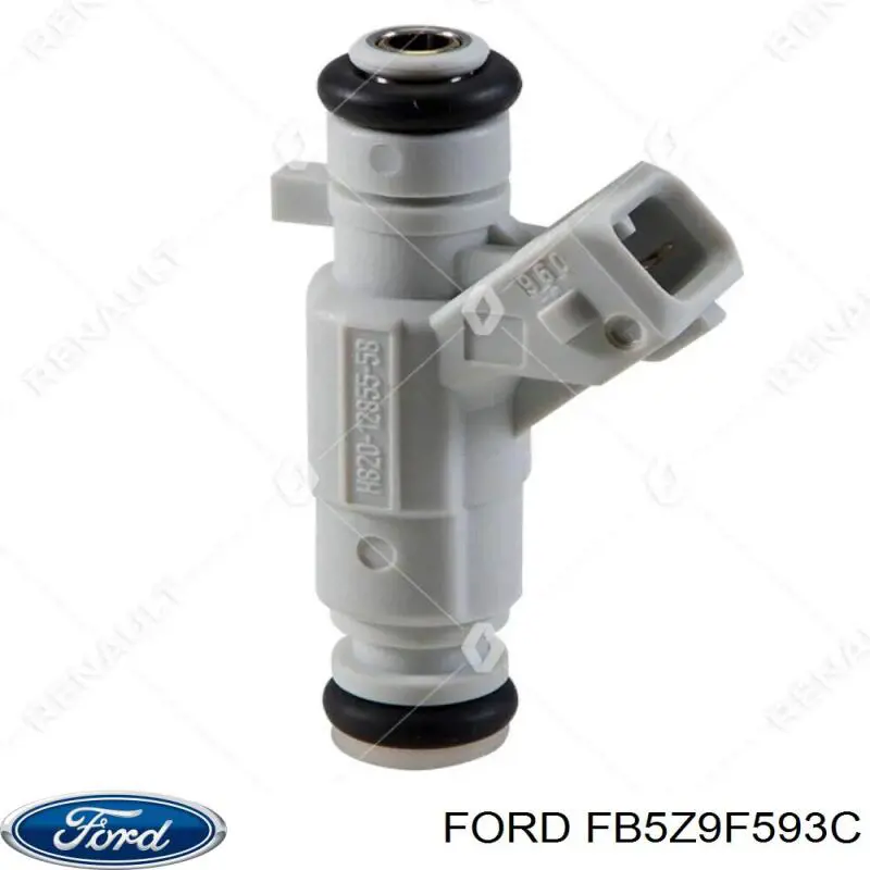 FB5E9F593AC Ford Injetor de injeção de combustível