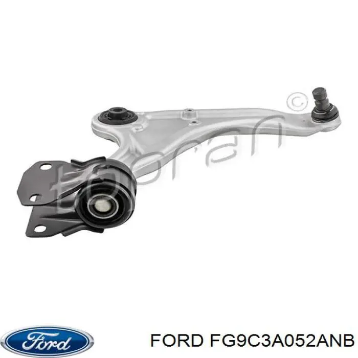 FG9C3A052ANB Ford Braço oscilante inferior direito de suspensão dianteira