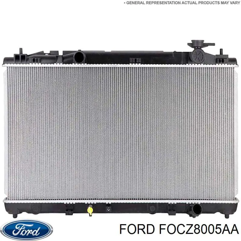 FOCZ8005AA Ford Radiador de esfriamento de motor