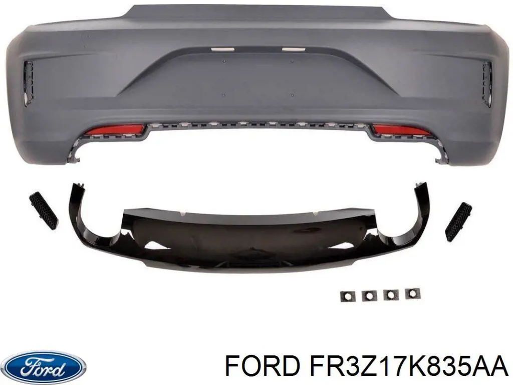 Pára-choque traseiro para Ford Mustang VI ZG