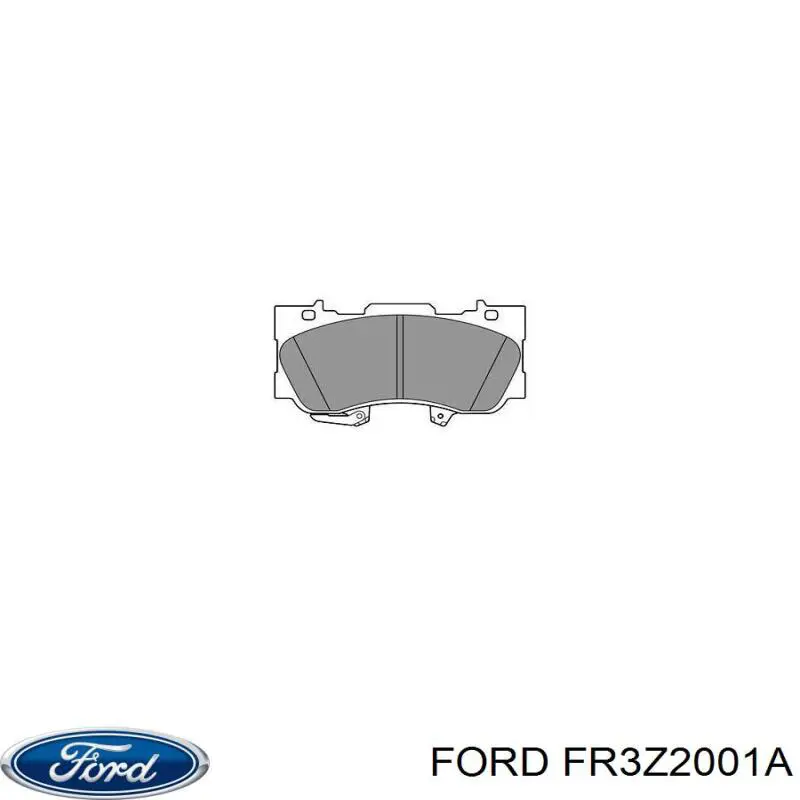 FR3Z2001A Ford Sapatas do freio dianteiras de disco
