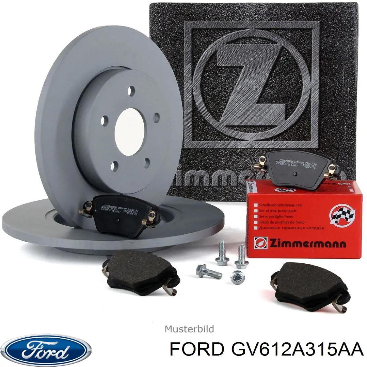 Compre GV612A315AA Ford Disco do freio traseiro