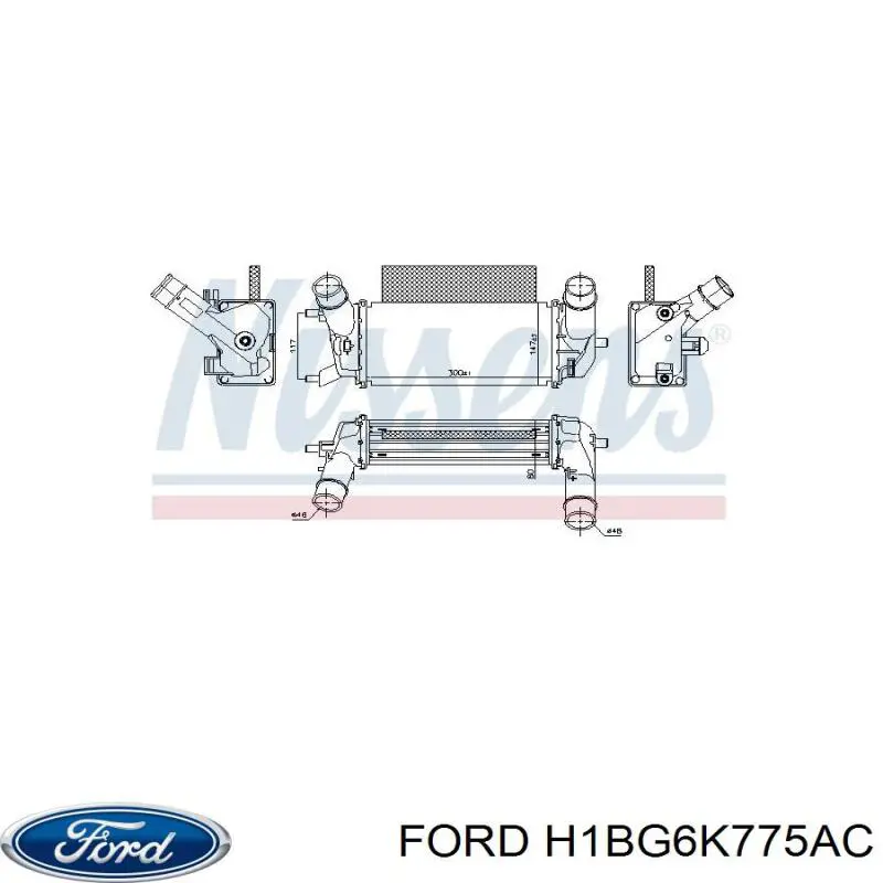 Radiador de intercooler Ford H1BG6K775AC preço, a partir de 148,38 USD