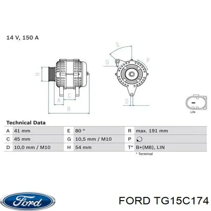 Compre TG15C174 Ford Gerador