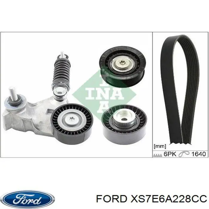 XS7E6A228CC Ford Reguladora de tensão da correia de transmissão