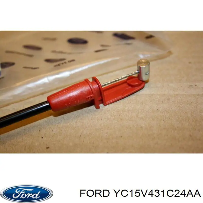 YC15V431C24AA Ford Cabo (pedal) de abertura do fecho da porta dianteira