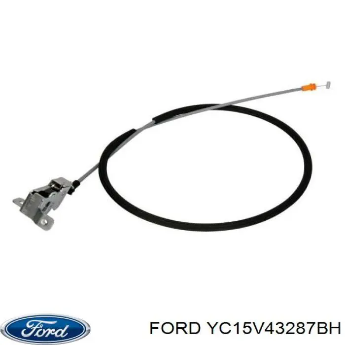 YC15V43287BH Ford Fecho superior da porta traseira esquerda batente