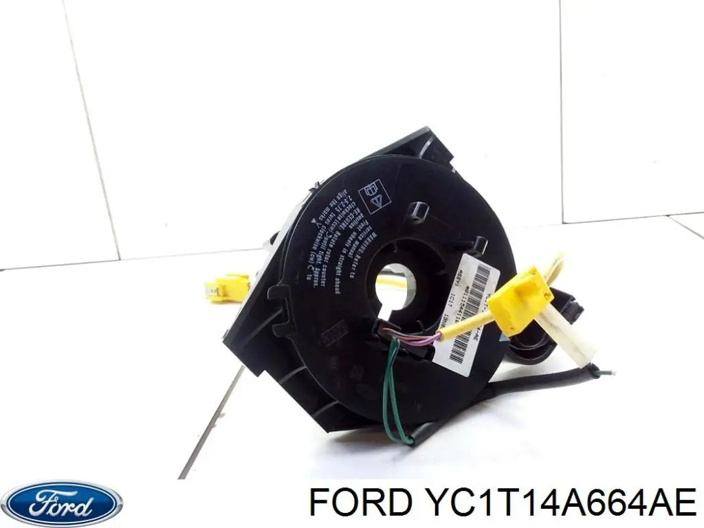 YC1T14A664AE Ford Anel AIRBAG de contato, cabo plano do volante