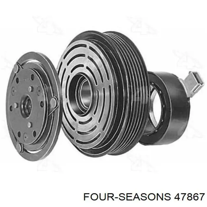 Acoplamento (bobina magnética) do compressor de aparelho de ar condicionado Ford Escape  