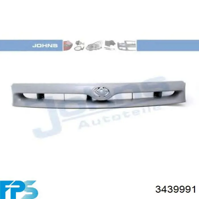  Grelha do radiador Mazda 626 IV hatchback (GE) (1991 - 1997) IV