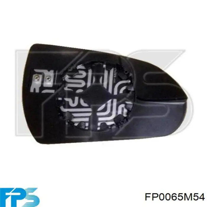 FP0065M54 FPS Elemento espelhado do espelho de retrovisão direito
