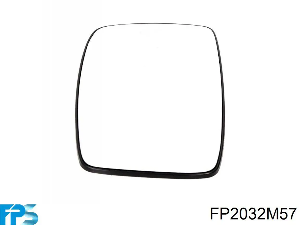 Elemento espelhado do espelho de retrovisão esquerdo FPS FP2032M57