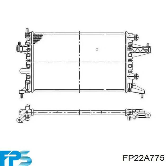FP22A775 FPS Radiador de esfriamento de motor