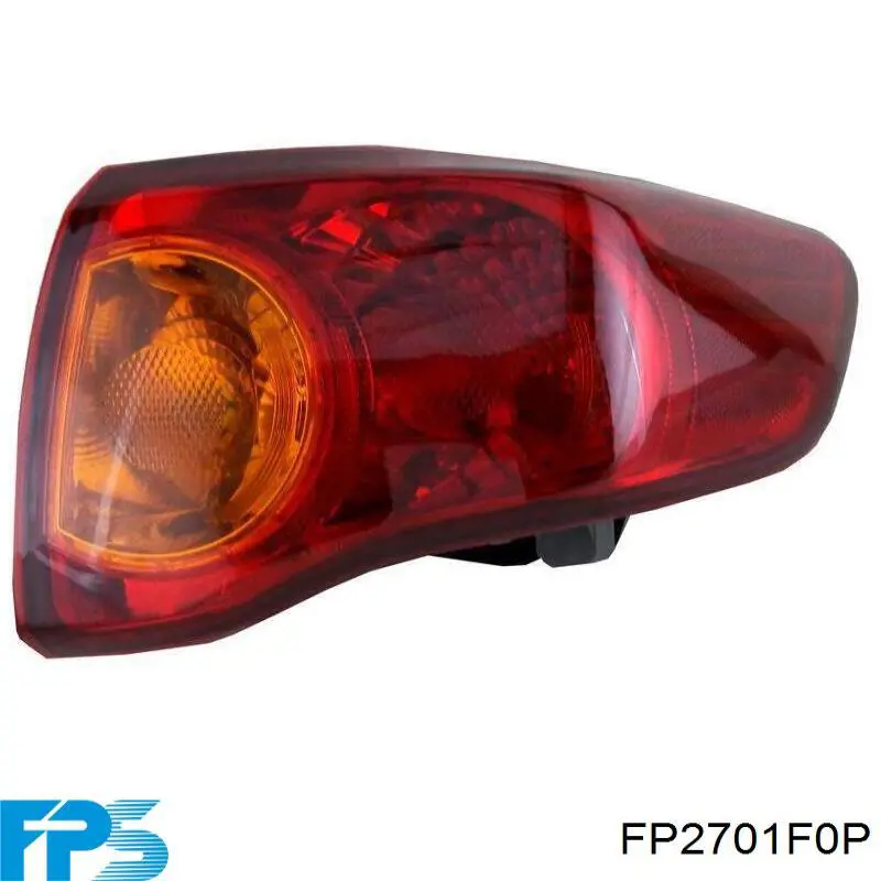Lanterna da luz de fundo de matrícula traseira FPS FP2701F0P