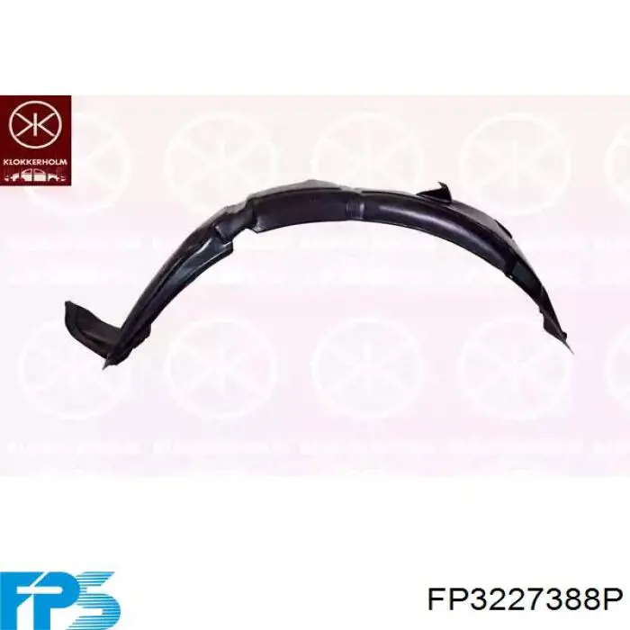 Guarda-barras direito do pára-lama dianteiro para Hyundai Accent IV RB