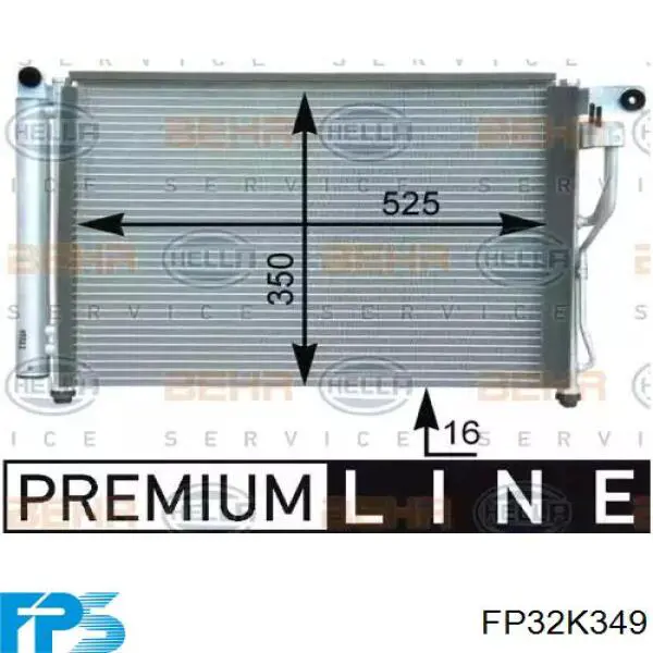 Radiador de aparelho de ar condicionado FPS FP32K349 preço, a partir de 93,64 USD