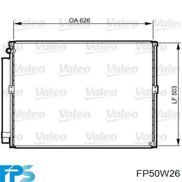 Difusor do radiador de esfriamento, montado com motor e roda de aletas FPS FP50W26 preço, a partir de 199,43 USD