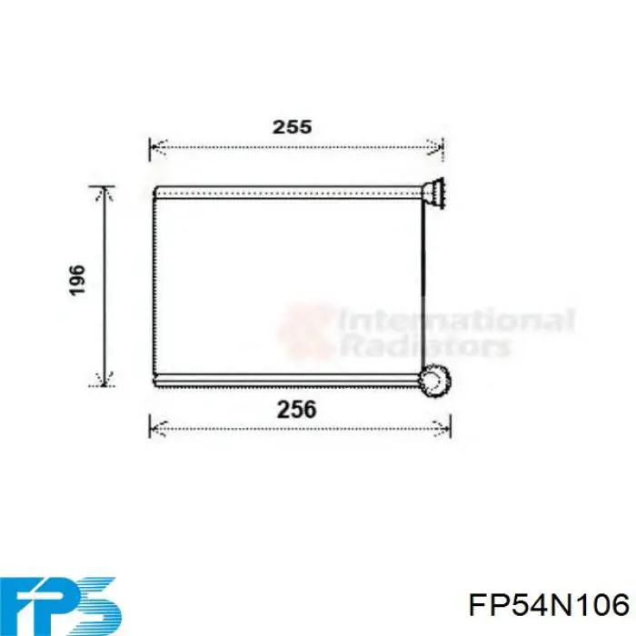 Radiador de forno (de aquecedor) FPS FP54N106 preço, a partir de 87,39 USD