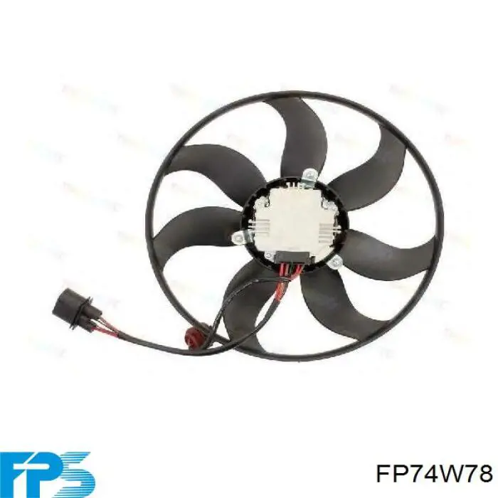 FP74W78 FPS Ventilador elétrico de esfriamento montado (motor + roda de aletas) direito