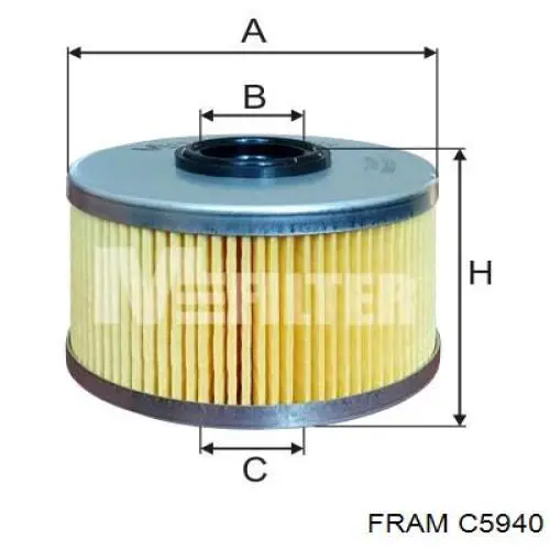 Filtro de combustível Fram C5940 preço, a partir de 8,00 USD