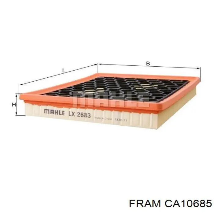 CA10685 Fram Filtro de ar