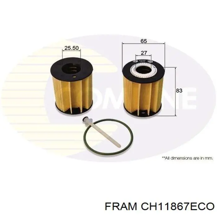 Filtro de óleo Fram CH11867ECO preço, a partir de 10,56 USD