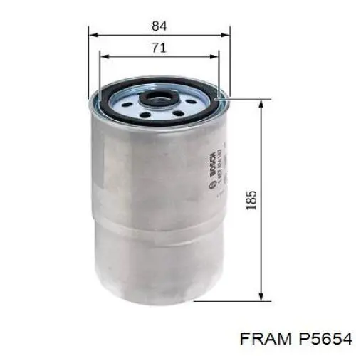 Filtro de combustível P5654 Fram