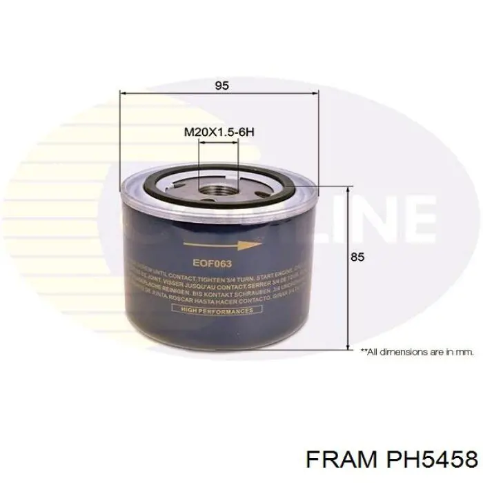 Filtro de óleo Fram PH5458 preço, a partir de 8,68 USD