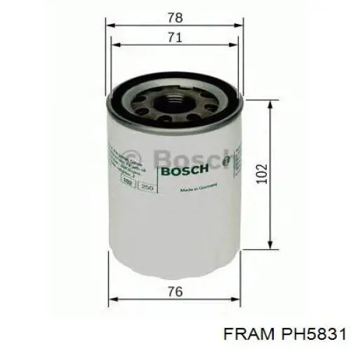Compre PH5831 Fram Filtro de óleo