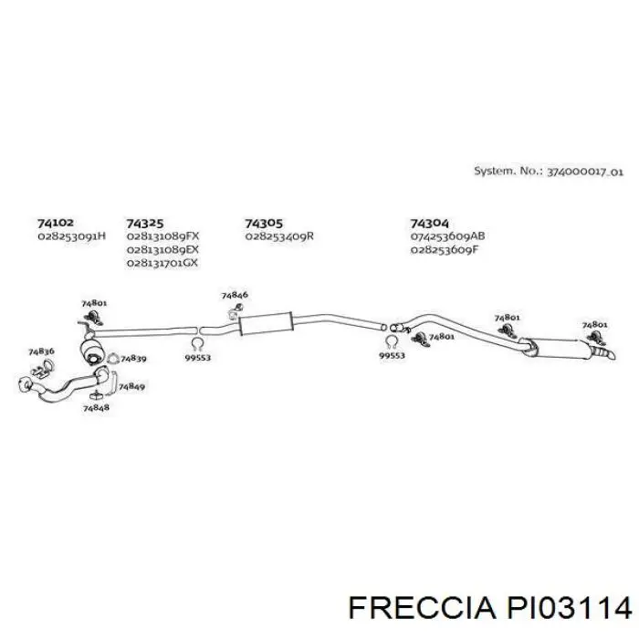 Compre PI03114 Freccia Compensador hidrâulico (empurrador hidrâulico), empurrador de válvulas