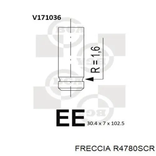 Compre 1089032 Intervalves Válvula de admissão