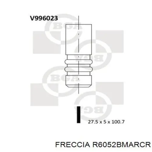 Válvula de escape Freccia R6052BMARCR preço, a partir de 5,70 USD