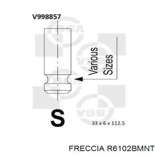 Válvula de admissão Freccia R6102BMNT preço, a partir de 12,29 USD