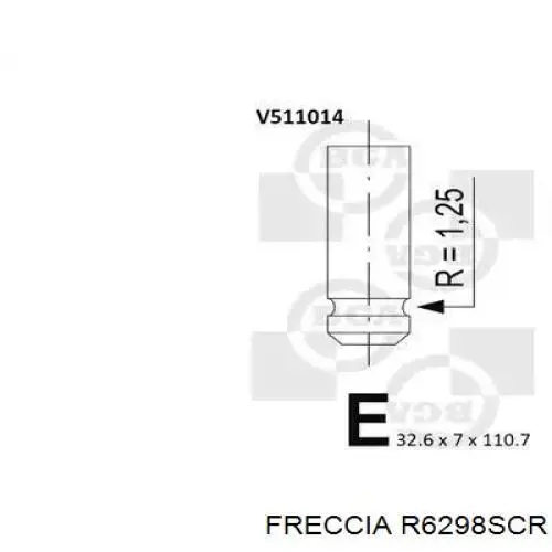 Válvula de admissão 6298 Freccia