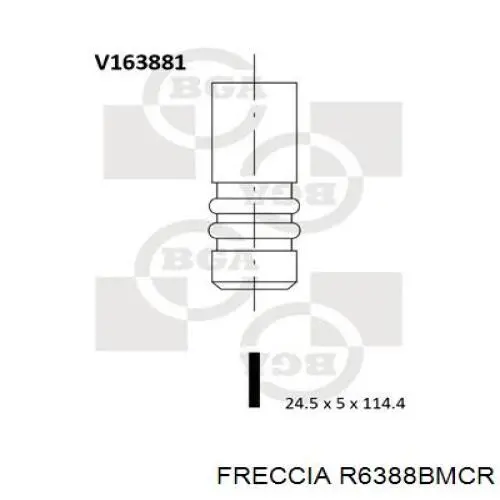 Válvula de escape Freccia R6388BMCR preço, a partir de 10,70 USD