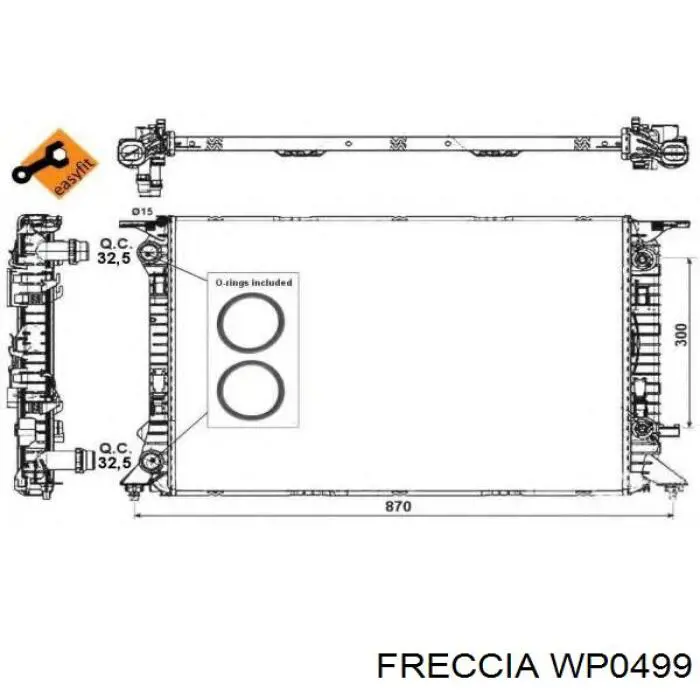 WP0499 Freccia Bomba de água (bomba) de esfriamento